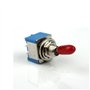 10Pcs AC 250V/3A 120V/6A ON/ON Interrupteur à 2 positions 6 Broches SPDT Mini Interrupteur à Bascule avec capuchon en plastique 