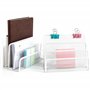 Vanra Small Letter sorter Pack 2 Desktop File Manager Support pour trieuse empilable de Papier Maillé en métal