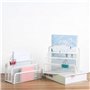 Vanra Small Letter sorter Pack 2 Desktop File Manager Support pour trieuse empilable de Papier Maillé en métal, 3 emplacements (