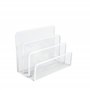 Vanra Small Letter sorter Pack 2 Desktop File Manager Support pour trieuse empilable de Papier Maillé en métal, 3 emplacements (