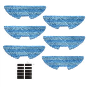 Sweet D Proscenic VSLAM 911SE Lot de 6 Chiffons de Nettoyage pour aspirateur Robot Proscenic VSLAM 811GB VSLAM 911SE