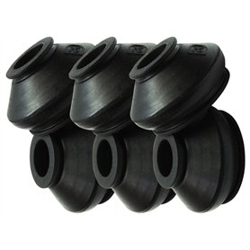 Lot de 6 embouts de biellette de direction en caoutchouc de haute qualité 13