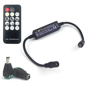 Taikuwu Mini Contrôleur de Gradateur RF 14 Touches Pour FCOB 3014 5630 5730 3528 Bandes LED DC5-24V Variateur de Lumière Mode de