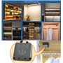 Taikuwu Capteur de Mouvement IR Infrarouge pour Placard, Armoire, Lampe LED - Commuteur Automatique 12-24V avec Détection de Pro