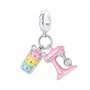 Appareil de cuisine - Mélangeur de pâtisserie - Moule à gâteau macaron - Charm en argent sterling 925 - Bracelet à breloques - A
