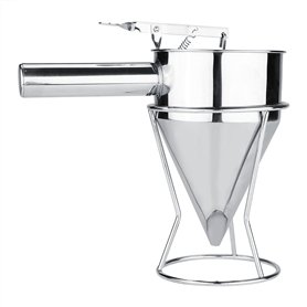 Fdit Entonnoir à Piston Pâtisserie en Acier Inoxydable Cuisson Waffle Distributeur de Pâte Pancake Maker Outils de Cuisson pour
