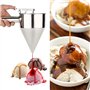 Fdit Entonnoir à Piston Pâtisserie en Acier Inoxydable Cuisson Waffle Distributeur de Pâte Pancake Maker Outils de Cuisson pour 