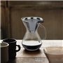 Cafetière en Verre avec Filtre Permanent en Acier Inoxydable 400ML avec Echelle