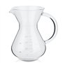 Cafetière en Verre avec Filtre Permanent en Acier Inoxydable 400ML avec Echelle