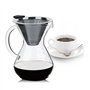 Cafetière en Verre avec Filtre Permanent en Acier Inoxydable 400ML avec Echelle