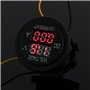 12-24V Voltmètre Ampèremètre, Keenso Moto Digital 2 en 1 Numérique Testeur de Courant et Testeur de Tension, 0-15A Panneau Rond 
