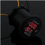 12-24V Voltmètre Ampèremètre, Keenso Moto Digital 2 en 1 Numérique Testeur de Courant et Testeur de Tension, 0-15A Panneau Rond 