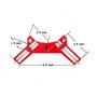 Onidoor Ensemble de 4 Pinces Multi-angles