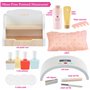 Ensemble de jeu en bois pour salon de manucure – Exécutez votre propre salon – Ensemble complet comprenant vernis à ongles, pani