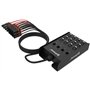 Audibax Snake 12 - Stagebox de 12 entrées et 4 sorties - Boîtier de Direct Haute Performance - Câble de 15 Mètres Inclus - Câble