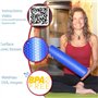Rouleau de fascias moyen pour les secousses de la colonne vertébrale – Redresseur de dos Ø 9,5 cm x 43 cm (bleu océan), yoga Pil