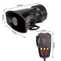 Klaxon Sirène Avertisseurs 125 DB Voiture Véhicule Alarme Corne Avec Microphone PA 12 V 100 W