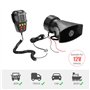 Krtopo 7 Ton Sound Klaxon Voiture, Klaxon Sirène Avertisseurs 125 DB Voiture Véhicule Alarme Corne Avec Microphone PA 12 V 100 W