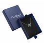 KristLand Collier Femme en Argent 925 Pendentif en Opale Créé par Le Laboratoire Cadeaux De Bijoux Plaqués Or Blanc pour Les Ama