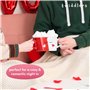 THE TWIDDLERS Embrasser Tasses, Grandes Mugs Couple Céramique avec Cuillères & Boîte-Cadeau - Cadeau de Noël pour Elle & Lui