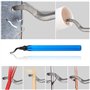 Métal Outil d'ébavurage, STARVAST Main Outil d'ébavurage avec Ensemble de 10 Pcs 360 ° Rotatif Deburr Lames, Pratique Burr Remov