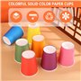 Gobelets en Papier, 200 Pièces gobelets jetables colorés, Gobelets à Boire pour Café Thé Boissons Chaudes et Froides Party Maria