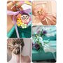 Satin 12 Couleurs, 22m x 10mm Ruban Cadeau Emballage, pour Couture, Jeux du Bouquet Mariée, Travail Manuel, Projets de Bricolage