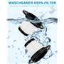 TIDEVAN Aspirateur Voiture sans Fil,9000PA Aspirateur à Main avec LED Aspirateur à Main sans Fil Rechargeable, Portable Mini Asp