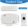 KYYGKY 4 PCS Boîtier de Raccordement Boîte de Jonction à 3 Pôles Boîte de Dérivation Etanche Boîte de Jonction Électrique Blanc 