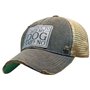 Vintage Life I'd Love to But My Dog Said No Distressed Casquette de camionneur en coton et polyester Noir Taille unique