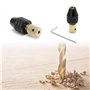 Ximimark Lot de 2 mini mandrins de serrage pour arbre de moteur électrique de 3,17 mm, adaptateur de mandrin de 0,5 mm à 3,2 mm,
