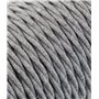 Câble électrique tressé/tressé avec revêtement en tissu. Couleur gris. Section 2 x 0