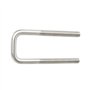 Aoje-Link Lot de 4 boulons carrés en U de 20 mm de largeur intérieure M6 en acier inoxydable 304 Argenté avec plaques, écrous et