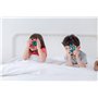 PlanToys Mon Premier Téléphone - Téléphone en Bois pour Enfant avec Écran Loupe et Dragonne - Jouet Écologique 1+ An