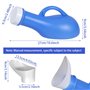 Urinoir portable unisexe pour homme et femme - En plastique - Avec couvercle - Pour camping, extérieur, voyage
