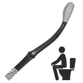Aide à nettoyer les toilettes - Longue portée - Aide à l'essuyage des fesses - Aide à essuyer les fesses - Aide pour les personn
