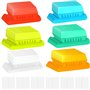 QIYILE Lot de 60 Onglets Suspendus pour Dossiers de Fichiers - Intercalaires en Plastique avec Papier pour Identification Rapide