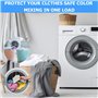 Lot de 50 lingettes anti-salissures et anti-taches pour linge - Absorbeur de couleur - Protection contre la décoloration - Trans