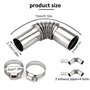 Tube Inox Echappement 25 mm - Pour chauffage auxiliaire de voiture - Chauffage diesel - Accessoires de tuya