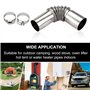 Manchon Echappement, Tube Inox Echappement 25 mm - Pour chauffage auxiliaire de voiture - Chauffage diesel - Accessoires de tuya