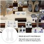 1000 Pièces Étiquette Prix, étiquettes de prix pour bijoux- Blanc - Étiquettes rondes - Petit autocollant de prix pour collier, 