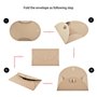25 x Rétro Papier Kraft avec Vintage Enveloppe, Hotipine Carte de Voeux Carte Postale sacs de fête pour le mariage anniversairen