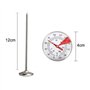 INRIGOROUS Lot de 2 thermomètres à lait en acier inoxydable avec clips et sonde pour café, confiture et moussage liquide