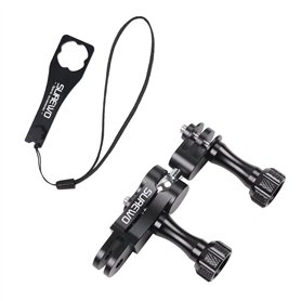 SUREWO Support de Joint à rotule en Aluminium avec clé en Aluminium pour GoPro Hero 13/12/11/10/9/8/7/(2018)/6/5/4 Noir