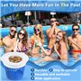GUHAOOL Chaussette Skimmer Piscine, 30Pcs Pool Skimmer Socks Filtre Skimmer Piscine, Prefiltre Skimmer Nylon Élastique, Réutilis