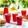 Frasheng réutilisables Tasse de bière Pong,100 Tasses(50 rouge + 50 bleu) et 12 balles,Jeux à Boire Gobelets en Plastique, gobel