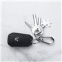 Mousqueton Détachable Pivotant 6 Pièce Mousqueton Métallique avec Porte-Clés Anneau Porte-Clés Détachable Mousqueton avec Boucle