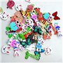 50pcs Animaux Assortis Boutons en Bois Pour Couture Et Artisanat Noël Mariage Décoration
