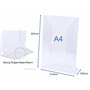 Lot de 5 x A4 Présentoirs de Table | Porte-menu A4 | Porte-affiche de Table | Présentoirs A4 | Porte-dépliant A4 | Idéal pour le