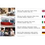 Lot de 5 x A4 Présentoirs de Table | Porte-menu A4 | Porte-affiche de Table | Présentoirs A4 | Porte-dépliant A4 | Idéal pour le